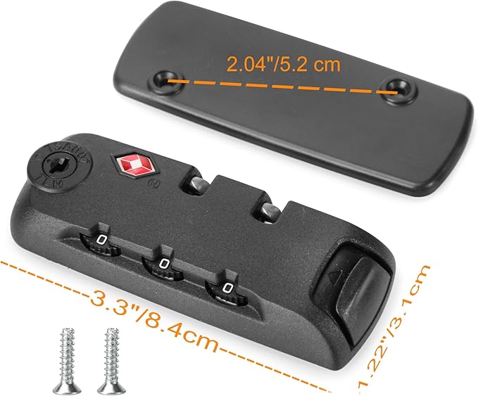 Zoofen 2 Pack Luggage Lock TSA007 Security Lock Luggage Suitcase Baggage Lock