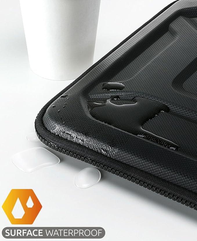 360° Protective Laptop Sleeve for 16-inch New MacBook Pro M3/M2/M1 Pro/Max A2991 A2780 A2485 A2141 2023-2019, Shockproof, Water-Resistant Ultrabook MacBook Bag Case with Accessory Pocket, Black