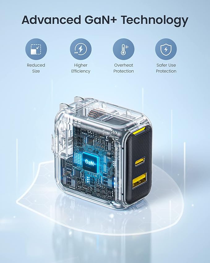 USB C Charger, AOHI 67W GaN+ PD Fast Charger Block for MacBook Pro/Air,iPad Pro,Galaxy S22/S21, iPhone 15 Pro Max/14 Plus/13/12 (Amber)