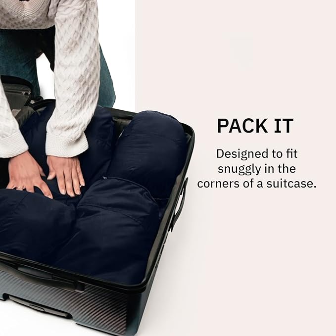 trtl Packing Pods, Midnight - Packing Cubes for Travel - Organizer Bags for Luggage to Maximize Space in Suitcase - Travel Packing Organizers - Includes Carry Strap - Comes with 3 Cube Sizes - 3 Pack