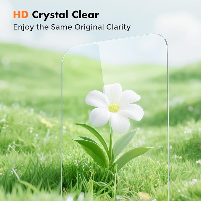 UNBREAKcable 3-Pack Screen Protector for iPhone 15 Plus, Double Shatterproof Tempered Glass [Easy Installation Frame] [9H Hardness] [99.99% HD Clear] [Case Friendly] for iPhone 6.7 inch