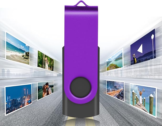 EASTBULL Flash Drive Bulk 4GB USB 100 Pack with Lanyards USB 2.0 Thumb Drive Bulk Memory Stick Swivel Pen Drive for Storage and Backup(4GB 100Pack, Mixed Color)