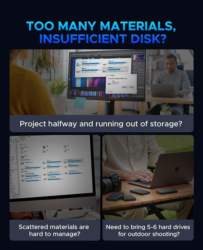 ORICO 8 TB External SSD, Up to 1000MB/s for USB 3.2 Gen 2 Interface, Portable Solid State Drive for Smartphone, Laptop, PC and Game Console, Fast and Reliable Storage Solution - M10Max