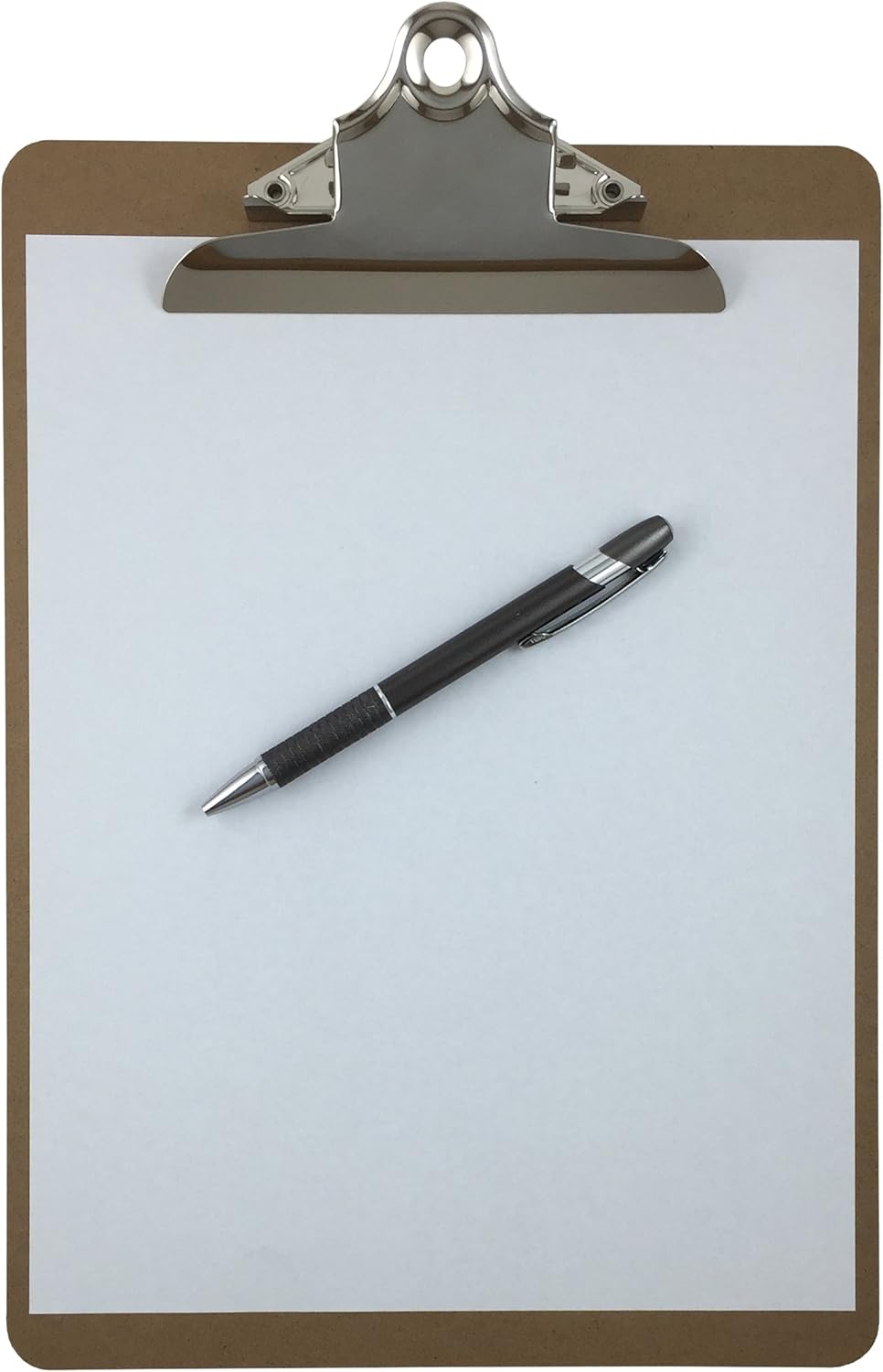 Letter Size Clipboards 9'' x 12.5'' Standard Clip Hardboard (Pack of 12)