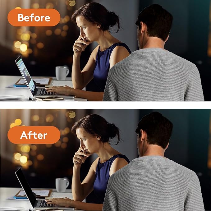 Magnetic Privacy Screen for MacBook Pro 15 inch (2016-2019), Model A1707, A1990, Detachable Screen Protector, Blue Light Blocking, Anti Glare Protector and Privacy Filter Shield