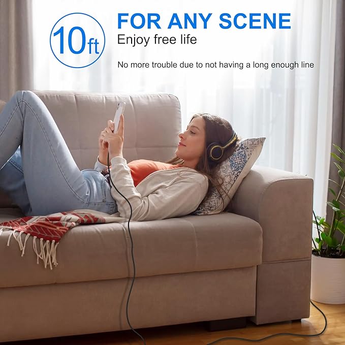 iPhone 17 16 15 Charger Fast Charging, 3 Pack PD 20W USB C Charger with 10FT Cord, USB C Cable Type C Chargers Block for iPhone 17/17 Pro/17 Pro Max/16/16 Plus/16 Pro/16 Pro Max/15/15 Pro（Black）