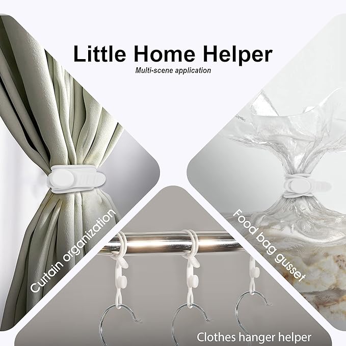 Nearockle Silicone Cable Ties Cord Organizer for Cable Management, 16PCS 4.2" and 7.1" Reusable Cable Organizer Electronic Accessories for Home, Office, Kitchen, School, Travel (White)