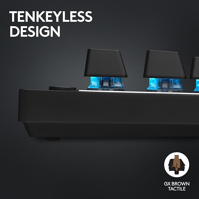 Logitech G Pro X TKL Lightspeed Wireless Gaming Keyboard, Clicky + G Pro X Superlight Wireless Gaming Mouse Bundle - Black