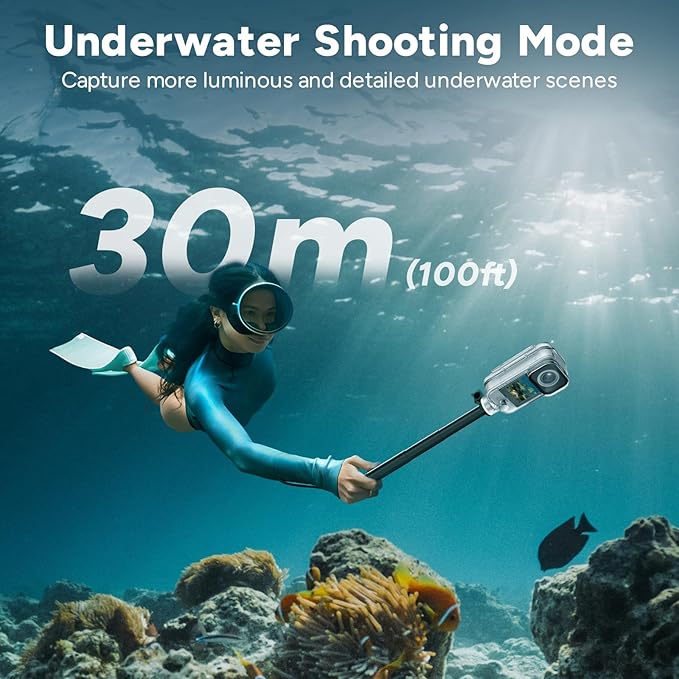 SJCAM C300 Standard Combo,4K Pocket Action Camera,7Hour Power,6-Axis Stabilization,Dual-Touch Screen Body Camera for travel,sport,blog,Waterproof,Youtube Live Streaming,Magnetic Werable,64G card,White