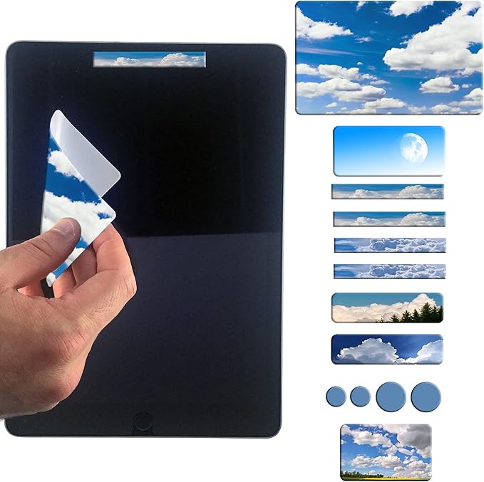 Webcam Covers - Laptop Webcam Cover - Tablet Webcam Covers - Smart TV & for Every Size Webcam on Any Device - Reusable/Multi-use – Protect Your Privacy with Gecko (Sky)
