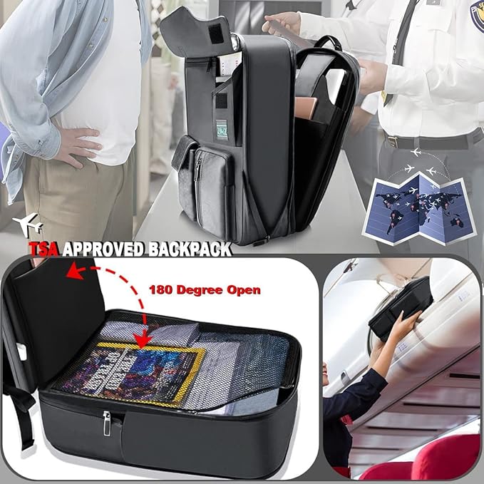 Slim & Expandable Laptop Backpack 15.6 Inch, Computer Rucksack Water Resistant Bag, Anti-Theft Travel Daypack for Men and Women-Gray