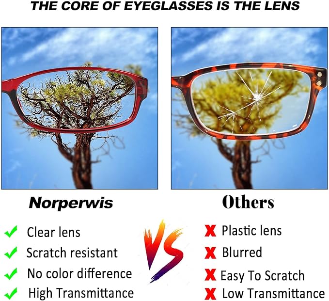 NORPERWIS 6 Pack Ladies Reading Glasses for Women Blue Light Blocking Spring Hinge Fashion Eyeglasses Readers for Women (Mix Color-2, 0.00)