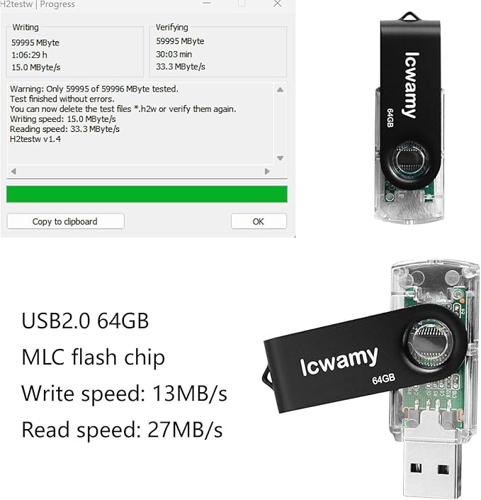 64GB Flash Drive 2 Pack USB Drive USB Stick Pen Drive USB Flash Drives 2 Pack Thumb Drive Bulk Pack Jump Drive 64GB