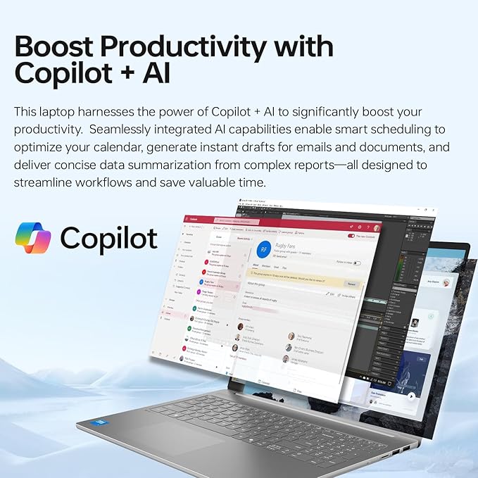 Lenovo 2025 IdeaPad Slim Business AI-Powered Laptop, 16" WUXGA Touchscreen, Intel Core 7 240H, 64GB DDR5 RAM, 2TB SSD, Copilot, Webcam, Backlit, Wi-Fi 6, W11P, Bundle with ADATA 512GB External SSD