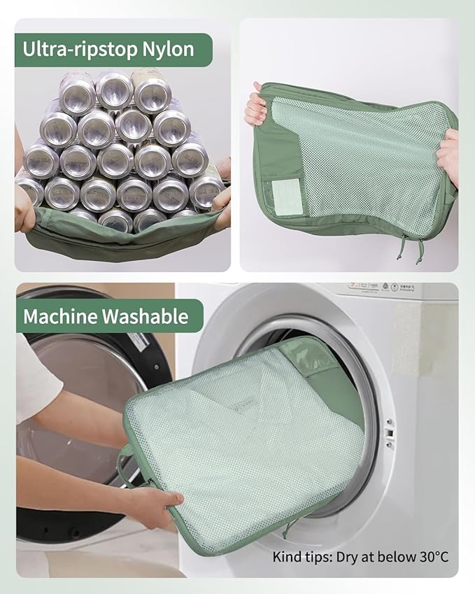 ECOHUB 4 Set /6 Set Packing Cubes for Travel Durable Suitcase Organizer Bags Set with Personalized Tag Various Sizes Travel Essentials Traveling Accessories for Luggage Machine Washable