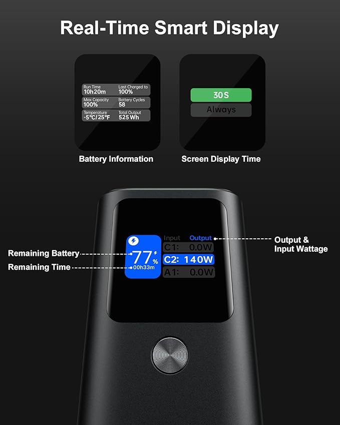 AsperX Laptop Power Bank, 27,600mAh 162.5W Aluminum Unibody PD3.1 Fast Charging Portable Charger Power Bank, 99Wh Battery Bank for MacBook Pro/Air/iPhone 16/iPad/S25 Ultra/Dell/HP (Flight-Approved)