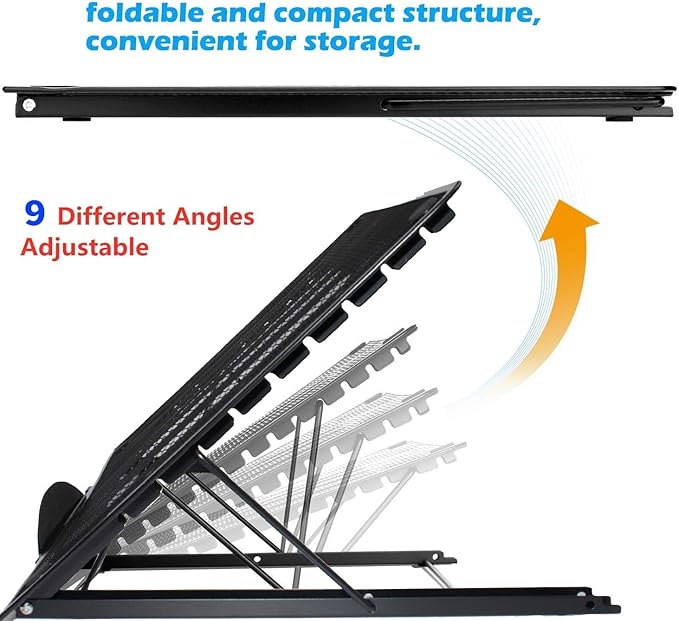 13.4x11.6inch Large Stand Ventilated Adjustable Light Box Laptop Pad Stand, Multifunction Tracing Holder for Ipad A3 A4 LED Tracing Light Pad Tablet Tracer
