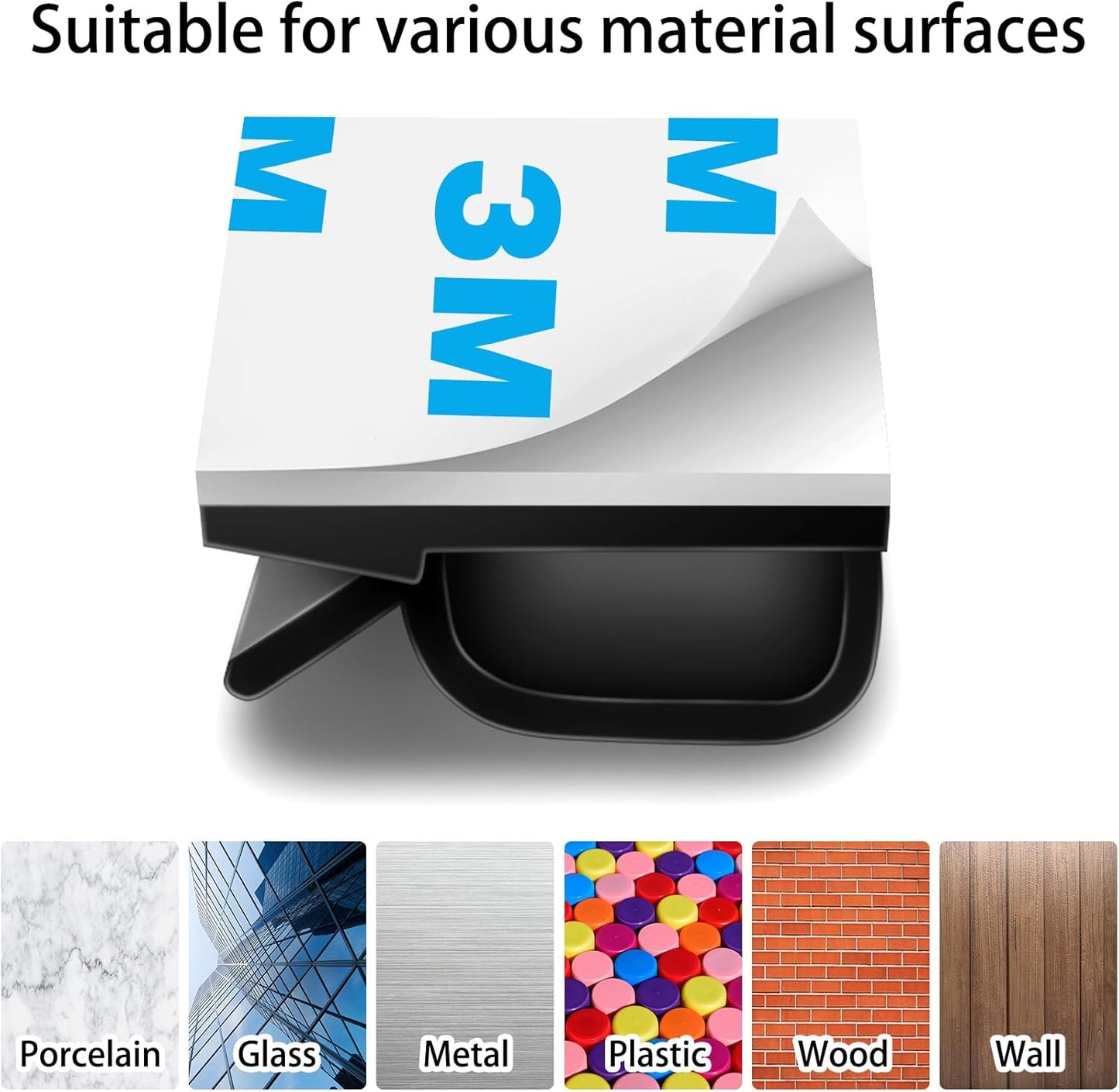 200 Pcs Cable Clips, Adhesive Cable Organizer Cord Holder Wire Clip Wire Management Self Adhesive Hooks Wire Holder for Office, Home, Black