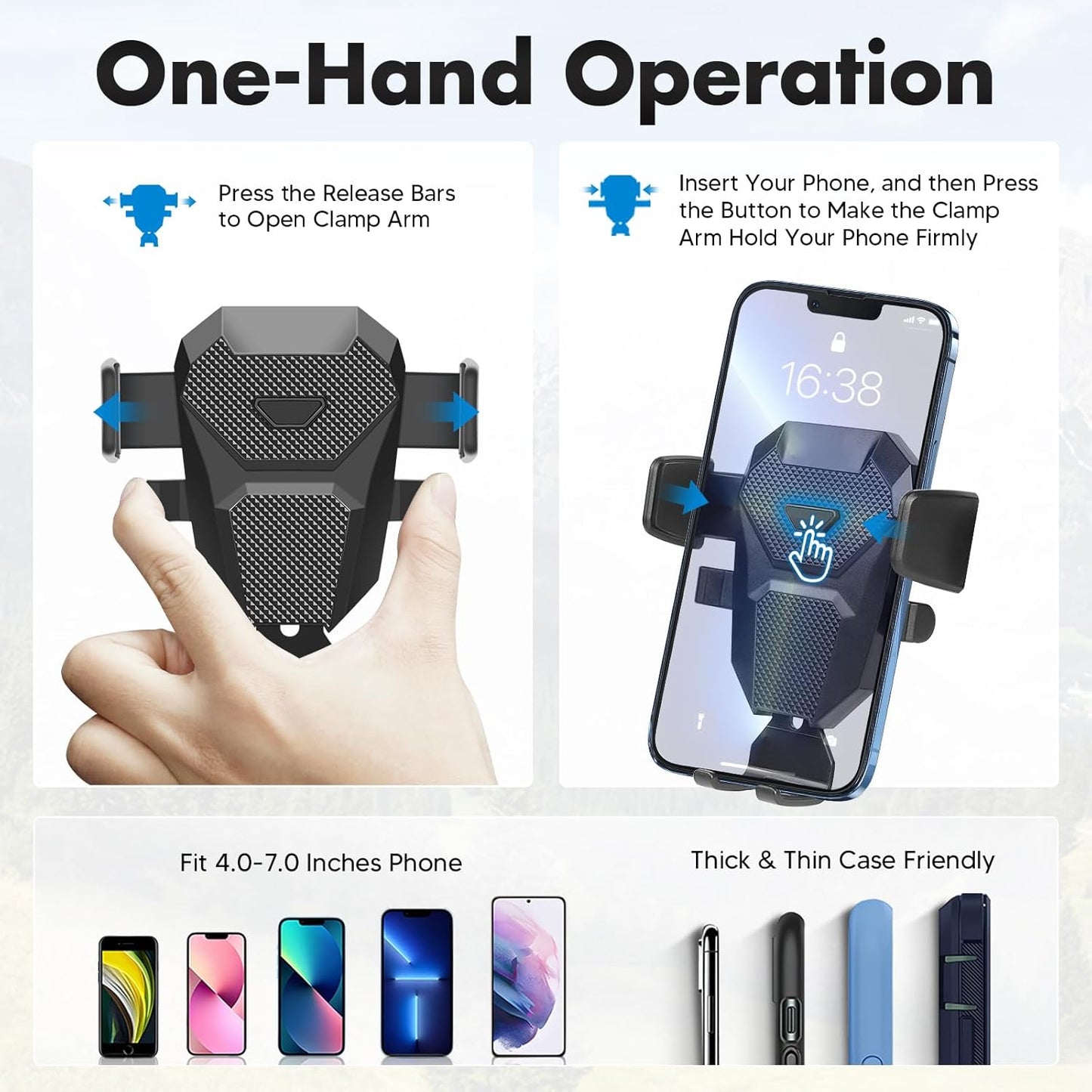 FIILINES Phone Holder for Mazda CX-5 2022-2025 (Fit 10.25" Touch Screen), Phone Mount with Dash Organizer for CX-5 Accessories, 360 Degree Rotation Dash Mount Cell-Phone Holder