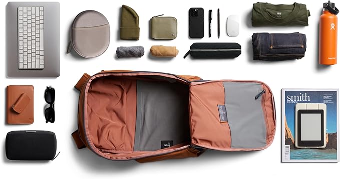 Bellroy Transit Workpack Second Edition (20L, fits 16” laptops, tech, gym gear, water bottle, daily essentials) -Bronze