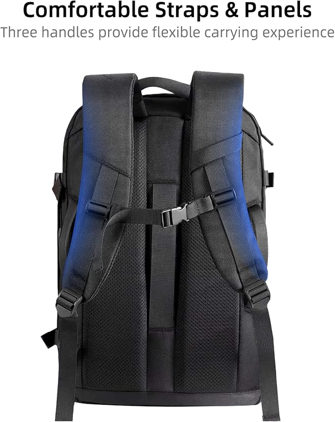 GHERSON Travel Laptop Backpack, TSA Friendly Flight Approved Carry-on Luggage,Water-resistant Lightweight Business Rucksack，Durable Large Weekender Bag Daypack Fits 17.3 Inch Laptop