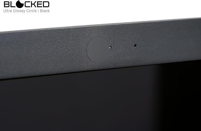 Stackable Webcam/Camera Vinyl Covers | 95 Low-Tack Restickable Webcam Sticker | 5-Sizes | Black 95-Pack (Muted Matte)