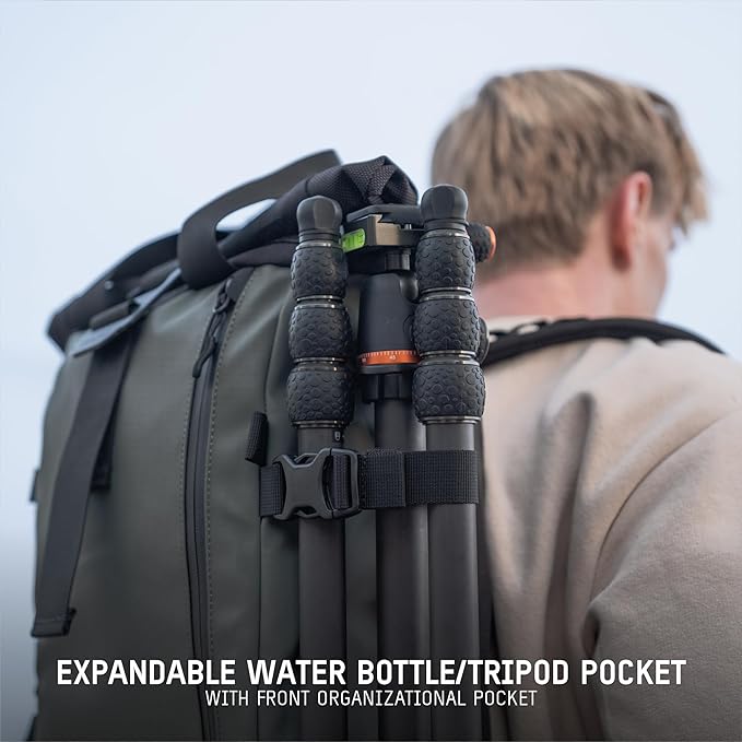 WANDRD PRVKE 21L, V3 Backpack: Weather-Resistant Travel & Camera Backpack with Laptop Sleeve, Quick Side Access, Clamshell Opening – Ideal Photography & Travel Bag (Black)