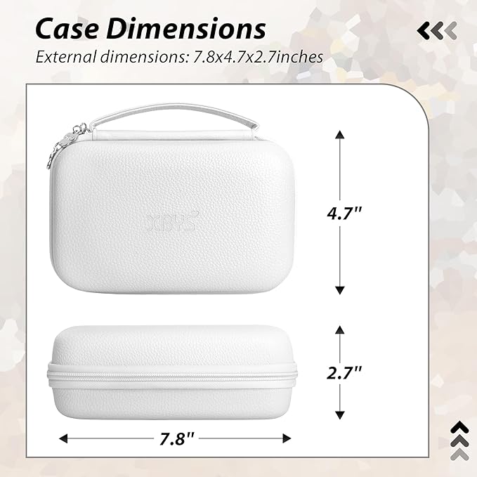 Charger Case for Macbook, Portable Tech Electronic Organizer Bag,Travel Storage Pouch for Laptop Accessories, MacBook Power Adapter, Charging Cords, USB Drives, Power Bank (White, XL)