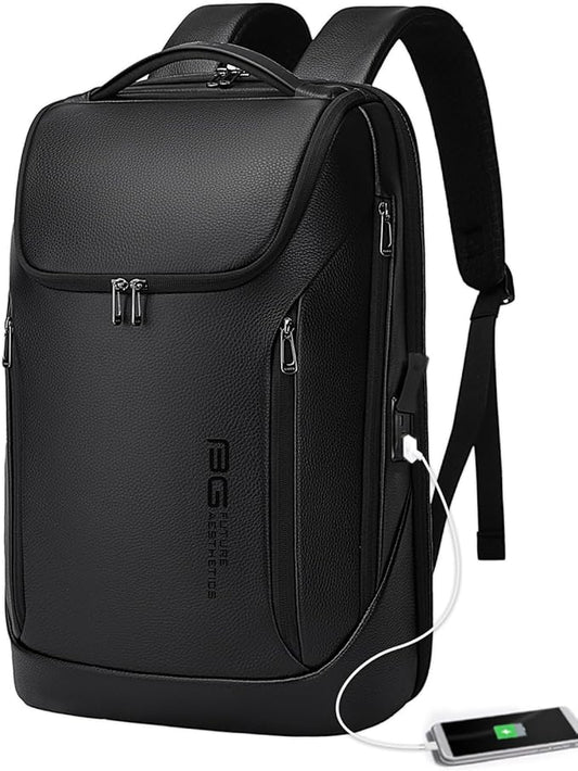 BANGE Business Smart Backpack Waterproof fit 15.6 Inch Laptop Backpack with USB Charging Port,Travel Durable Backpack
