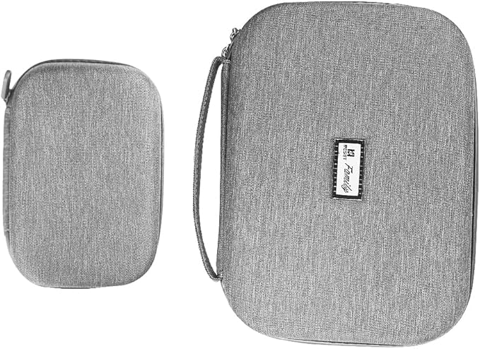 Electronics Organizer Travel Case Waterproof,Multi-Function Cable Storage Bag for Charger Phone Earphone USB Cables,Portable Wire Organizer Pouch for Travel Accessories,Grey