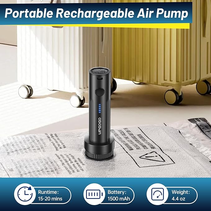 Combo 12 Pack Travel Vacuum Bags for Luggage with Portable Electric Pump,Vacuum Seal Bags for Clothing,Packing Cubes Compression,Cruise Ship and Travel Essentials