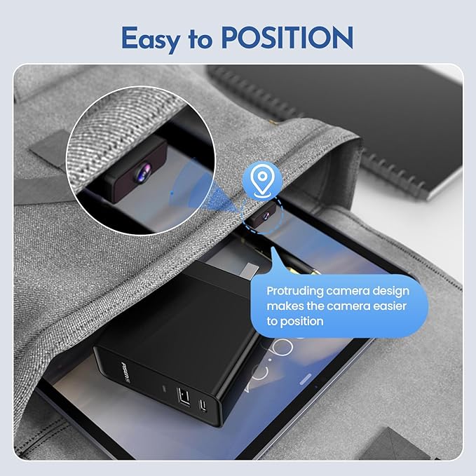 Mini Camera, Nanny Cam for Home | Free Cloud Indoor Security Camera, Works with/Without WiFi for Baby/Pet/Nanny Monitoring (deep Black)