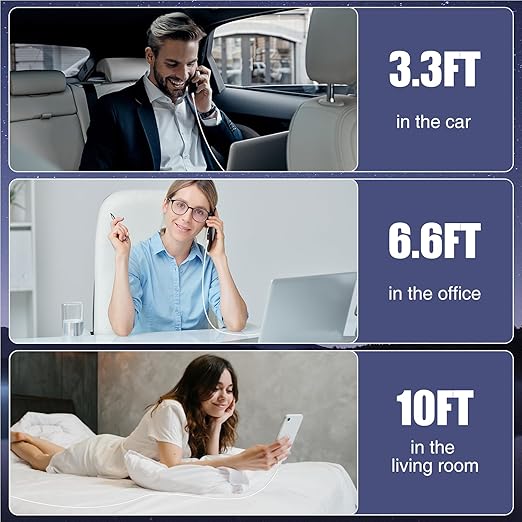 3-Pack [3.3FT+6.6FT+10FT] 60W USB C to USB C Cable, Type C to Type C Cable,Fast Charging Cable for iPhone 17 16 15 Pro Plus Pro Max Air，for Galaxy S25, for iPad Pro/Air, for MacBook Pro/Air and More