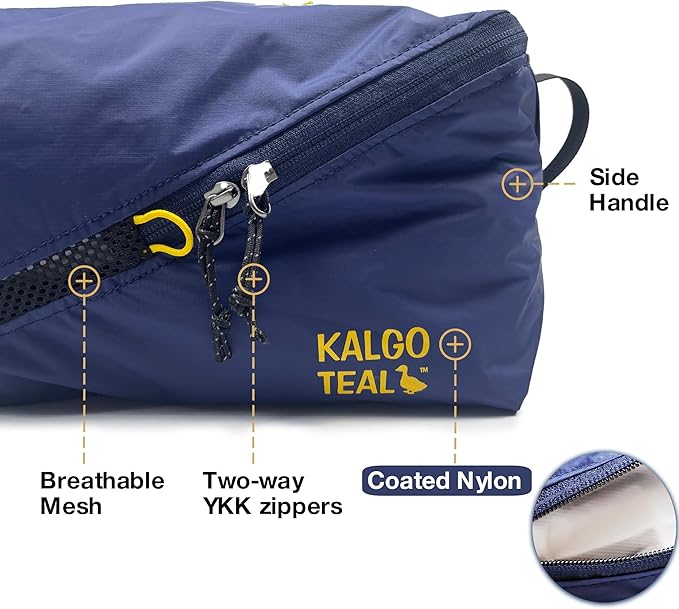 Ultralight Travel Shoe Bag 10L, Fits 2 Pairs Shoes, Large Water-Resistant Packing Cube.