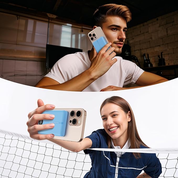 Magnetic Portable Charger, 16800mAh Wireless Power Bank, with 20W USB-C Fast Charging and LED Digital Display Magnetic Battery Pack, Compatible with iPhone 16/15/14/13/12 Full Series (2025)