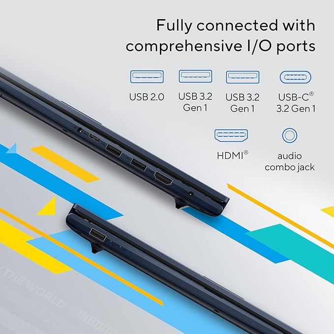 ASUS Vivobook 17.3'' FHD Laptop, Intel Core i3-1215U, 36GB RAM, 2TB SSD, Webcam, Touchpad, HDMI, Wi-Fi, Windows 11 Home, Blue, Bundle with PCO Notebook Folding Radiator, Laptop Cooler