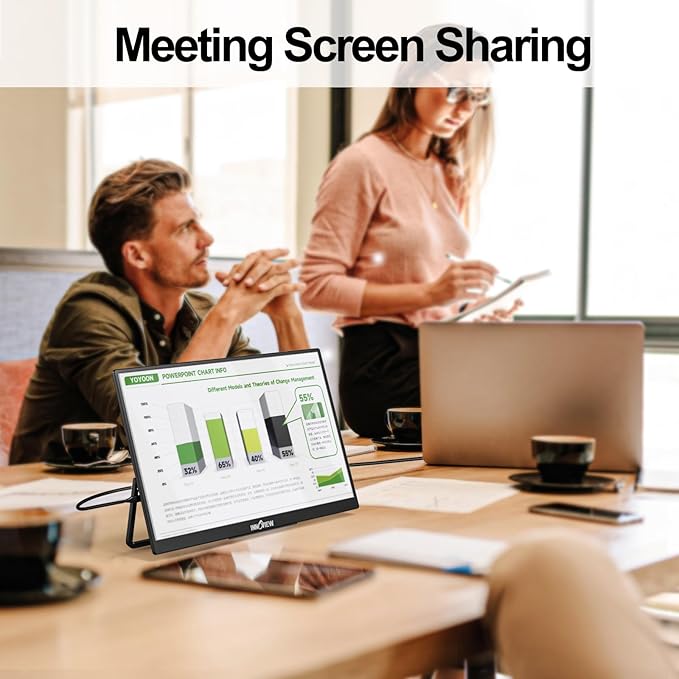 InnoView Portable Monitor, 16" 1200P FHD 180Hz 100% sRGB, Portable Gaming Monitor with Sleeve, USB-C Mini HDMI Portable Laptop Monitors for Laptop, Phones, MacBook, Tablet, PS4/5, Switch, Xbox