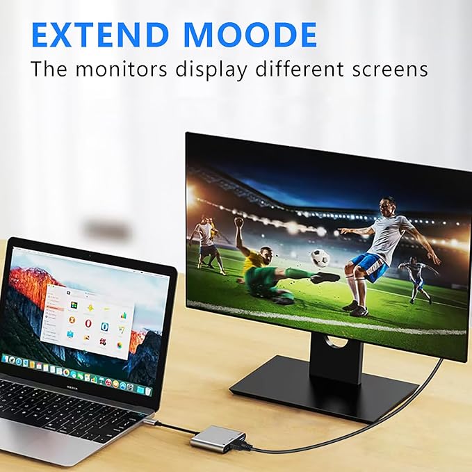 USB C to HDMI Multiport Adapter Hub with 5Gbps USB 3.0, 4K HDMI & 100W PD - Thunderbolt Compatible for Ipad/MacBook Pro/Air/Switch and More