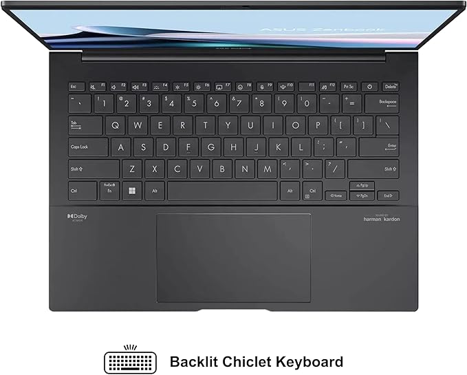 ASUS Zenbook 14 Designer Laptop 14" WUXGA Lumina OLED Touch (500nits HDR, 100% DCI-P3) Intel 16-core Ultra 7 255H (Up to 13 Tops) 16GB DDR5 2TB SSD for Work Business Win11 ICP Hub w/Copilot AI