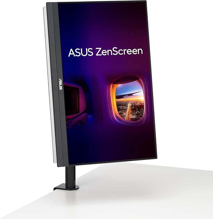 ASUS ZenScreen 22” (21.5 viewable) 1080P Portable Monitor (MB229CF) – Full HD, IPS, 100Hz, USB-C PD 60W, Speakers, Carrying Handle, Kickstand, C-clamp Arm, Partition Hook, Subwoofer, 3 yr Warranty