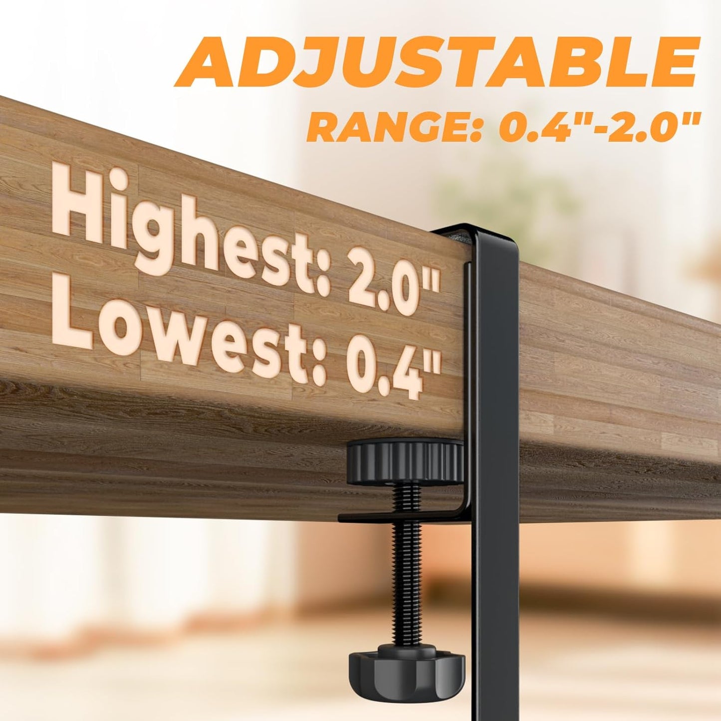 Under Desk Cable Management Tray, No Drill Steel Desk Cable Organizers, Wire Management Tray Cable Management Rack (24.4" Length-Black)