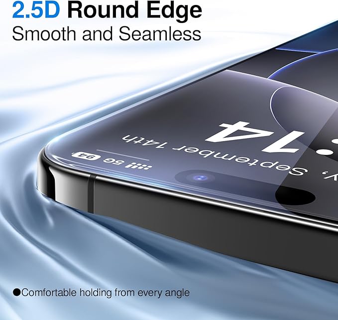 SMARTDEVIL 3 Pack Screen Protector for iPhone 15, Bubble-and-Dust-Free Box, HD Tempered Glass, Military Grade Shatterproof & Ultra Durable, Easy Installation