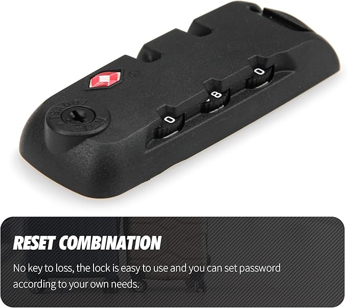 Zoofen 2 Pack Luggage Lock TSA007 Security Lock Luggage Suitcase Baggage Lock