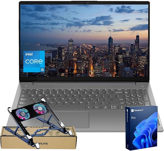 Lenovo V15 Business Laptop, 15.6” 1080p Full HD Display, Octa-Core Intel Core i5-13420H (Beat AMD Ryzen 7 7730U), 16GB RAM, 1TB SSD, Windows 11 Pro, Grey, PCO Laptop Cooler