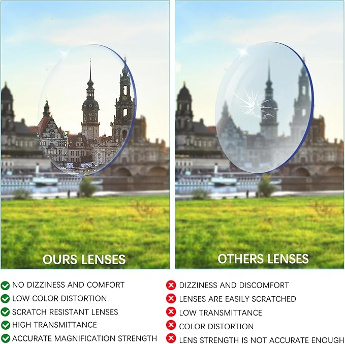 VIDEBLA Computer Reading Glasses Men and Women Anti Eyestrain Blue Light Blocking Glasses for Reading (2 Black 4 Tortoise, 1.75, x)