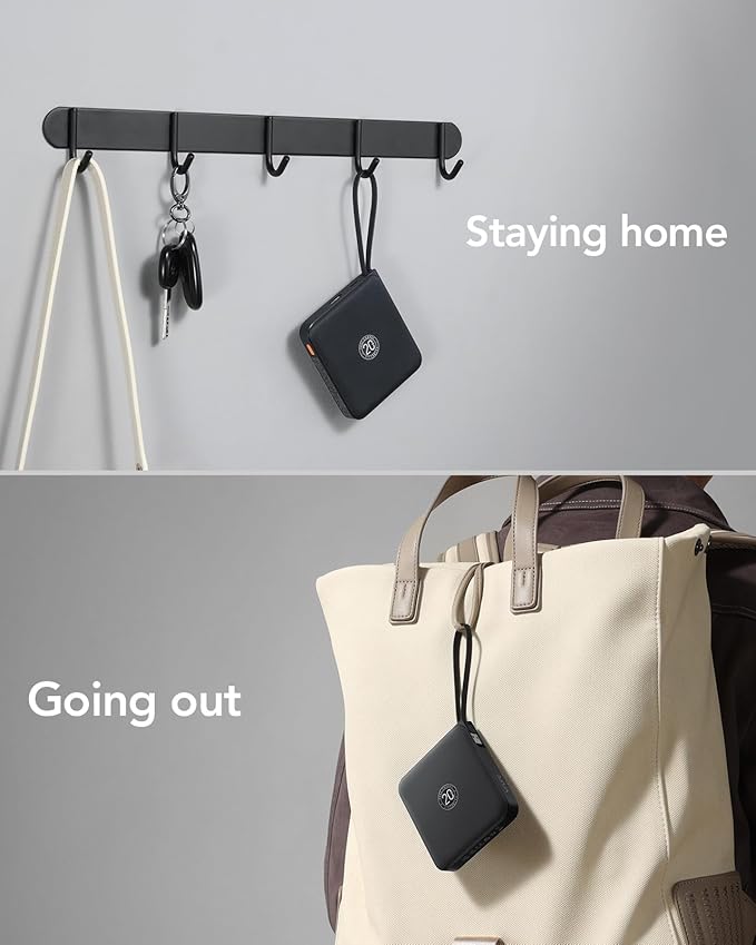 VRURC 20000mAh Portable Charger with Built-in Cables, Travel Essentials, 22.5W Fast Charging Power Bank for iPhone, Phone Battery Pack for iPhone 16 15 14 13 12 11 x Samsung Galaxy Series(1 Pack)