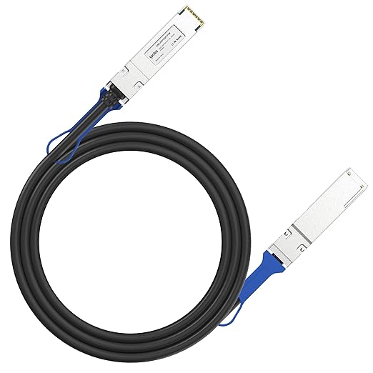 ipolex 100G QSFP28 DAC Cable - 100GBASE-CR4 Passive Copper Twinax QSFP28 Cable, 2M (6.5ft) | Compatible with Cisco QSFP-100G-CU2M, Ubiquiti, Arista, Supermicro and More