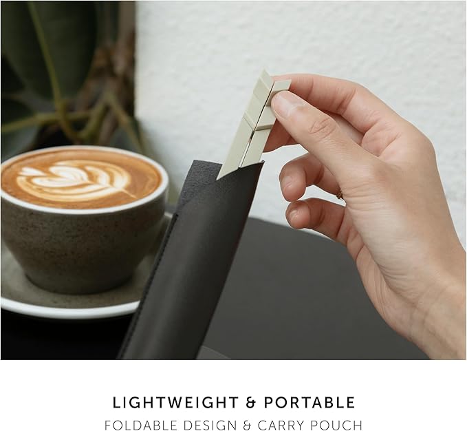 Native Union Fold Laptop Stand – Ultra-Slim Foldable & Portable Laptop Stand – Ergonomic & Optimized Viewing Angle – for 13 to 16 Inch MacBooks & Laptops, 10 to 16 Inch iPads & Tablets (Sandstone)