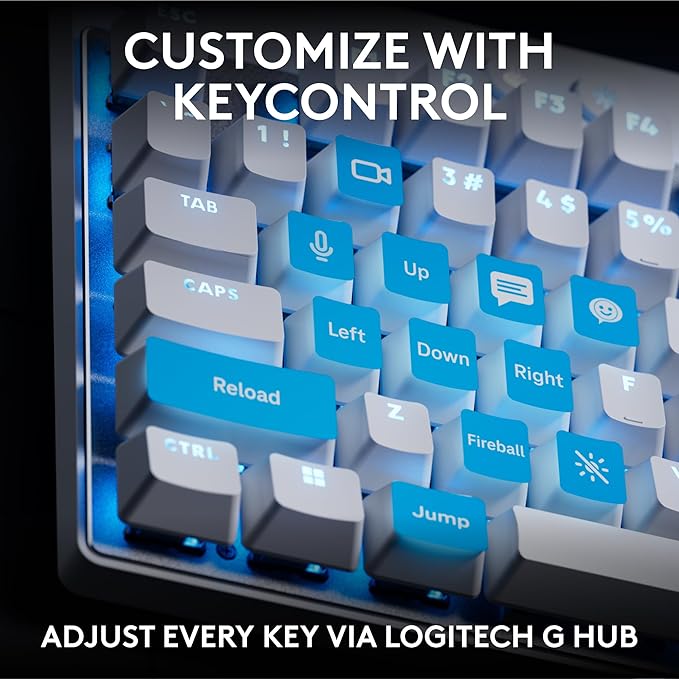 Logitech G PRO X TKL Rapid Tenkeyless Wired Gaming Keyboard with Magnetic Analog Switches, RGB - White, PC Gaming Keyboards, Pro