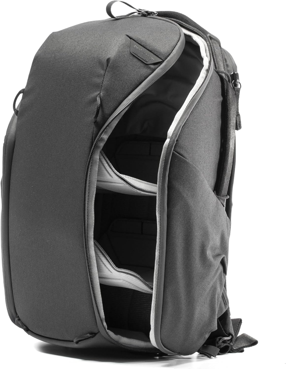 Peak Design Everyday Backpack Zip 15L, Black, 270-Degree Zip, Dual Side Pockets, FlexFold Dividers, Fits 15" Laptop, For Camera Carry, Daily Commutes or Travel, Versatile Backpack for Men and Women